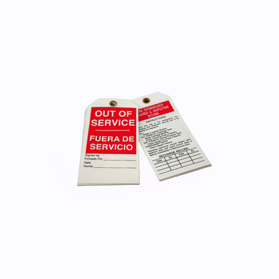 Plastic Tag Polyester Durable Double Sided Printing Warning Tag