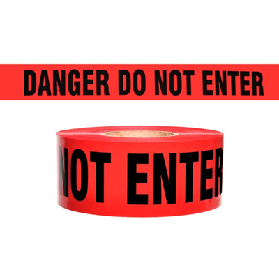 Red Danger Tape PE Non-adhesive Tape For Warning