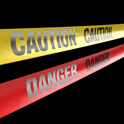 Red Danger Tape PE Non-adhesive Tape For Warning