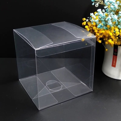 Hot Selling  PET Packing Box Custom Clear Transparent Folding Square Box