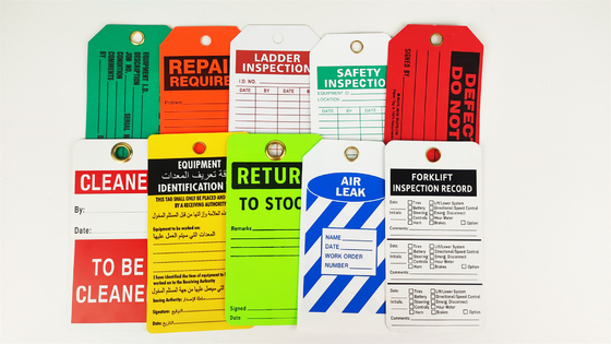 Custom Printing Logo Safety Tag Polyester Waterproof Tag