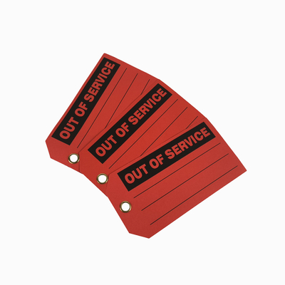 Custom Printing Logo Safety Tag Polyester Waterproof Tag
