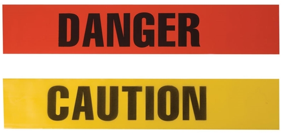 Red Danger Tape Material Polyethylene Plastic Barrier Tape