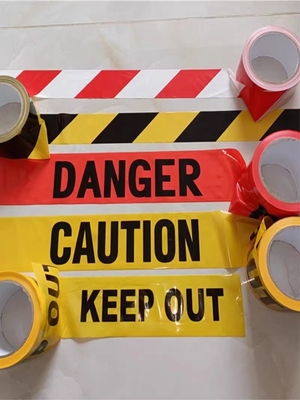 Red Danger Tape Material Polyethylene Plastic Barrier Tape