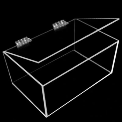 Custom  Display Case With Magnet Lid Acrylic Booster Box  With Closure Protector Case