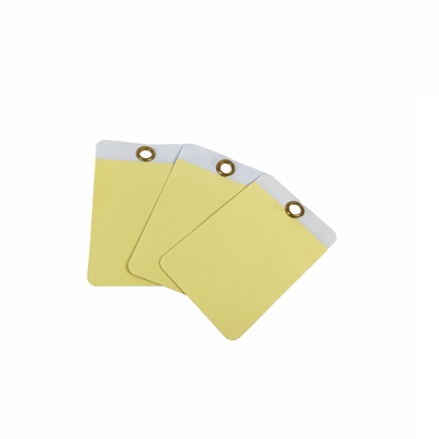 Customize Film Plastic Safety Tag Can Write Waterproof Vinyl  Hang Tags
