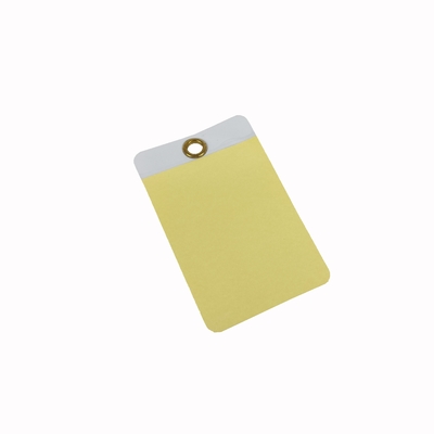 Customize Film Plastic Safety Tag Can Write Waterproof Vinyl  Hang Tags