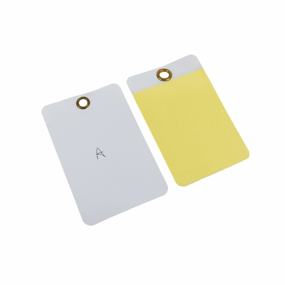 Customize Film Plastic Safety Tag Can Write Waterproof Vinyl  Hang Tags