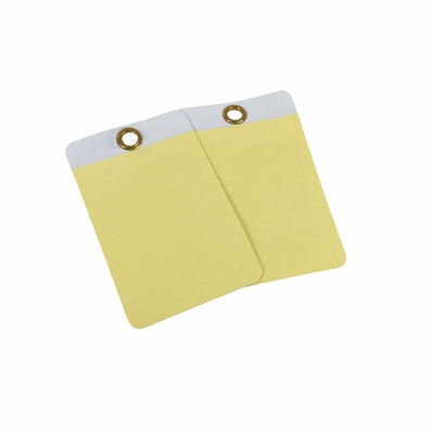 Customize Film Plastic Safety Tag Can Write Waterproof Vinyl  Hang Tags