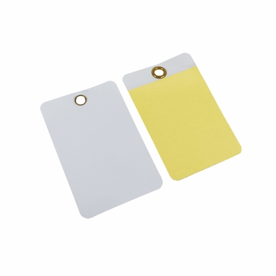 Customize Film Plastic Safety Tag Can Write Waterproof Vinyl  Hang Tags