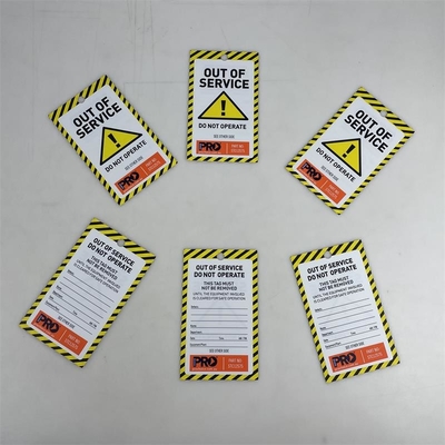 Plastic Tag Double Sided Printing PVC Waterproof Durable Tag For Industrial