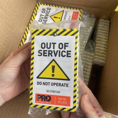 Plastic Tag Double Sided Printing PVC Waterproof Durable Tag For Industrial