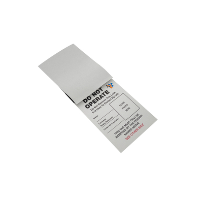 Self Laminated Danger Tag Write-on PVC Durable Waterproof Writable Plastic Tag
