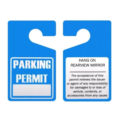 Plastic Tag PVC/PP Printed Logo Rectangle Waterproof Hangtag For Industrial Concentration