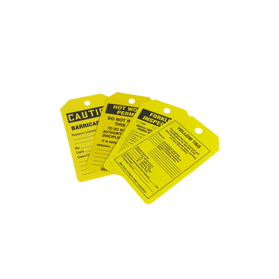 Safety Warning Tag Customized Plastic Lockout Tags Safety Lockout Tagout