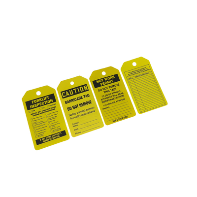 Safety Warning Tag Customized Plastic Lockout Tags Safety Lockout Tagout