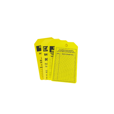 Safety Warning Tag Customized Plastic Lockout Tags Safety Lockout Tagout