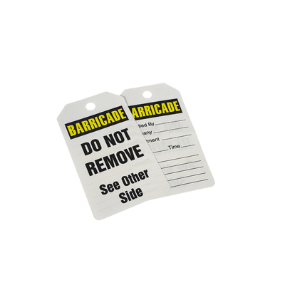 Custom Plastic Indicating Tag PVC Waterproof Safety Tag