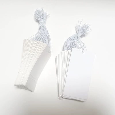 Plastic Blank Tag PVC Recycle  Blank White Hang Tag