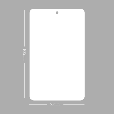 Plastic Blank Tag PVC Recycle  Blank White Hang Tag