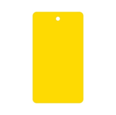 Plastic Blank Tag PVC Recycle Corful Rectangle Die Cutting Hang Tag