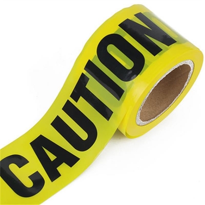 Plastic Barricade Tape PE Roll Waterproof Durable Non-adhesive Warning Tape for Hazardous Areas