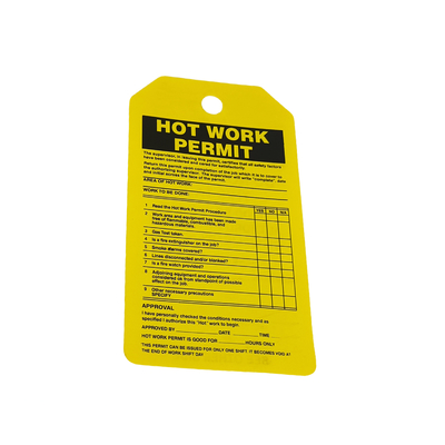 Hot Sale OEM Custom Made Safety Plastic Warning Signs Label Safety PVC Lockout Tags