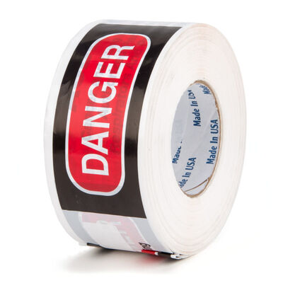 Custom Printed Logo Danger Tape PE Roll Non-adhesive Barricade Tape