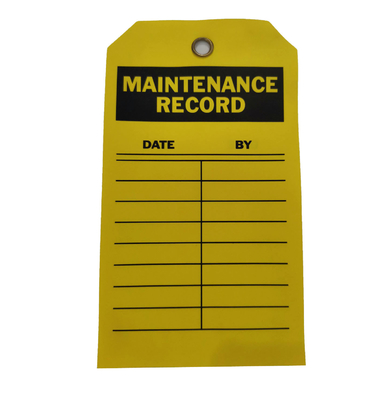 Customizable Long Lasting Plastic Safety Tags warning tag