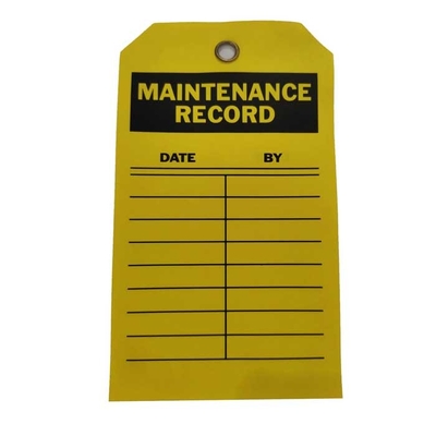 Customizable Long Lasting Plastic Safety Tags warning tag