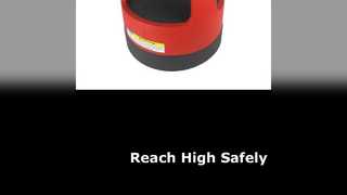 مقعد أحمر مكون من 15 خطوة بسعة 300 رطل