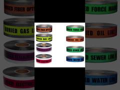 شريط تحذيري يمكن اكتشافه تحت الأرض