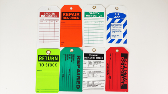 Customized Plastic Safety Tag Readable For Danger Notification