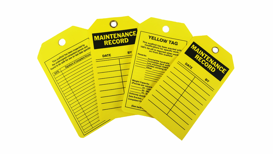 Long Lasting Durable Plastic Safety Tag WarningTags With Custom Logo
