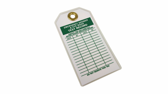 PVC Plastic Safety Tag with Custom Design for Safety Precautionary Instructions