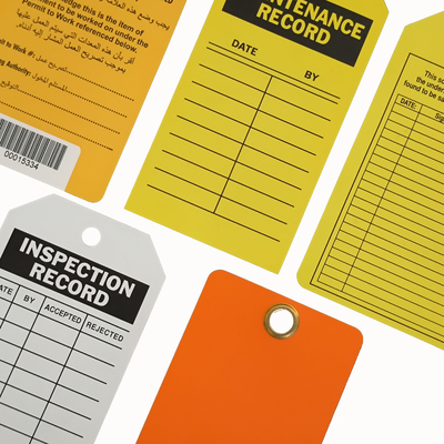 Custom Plastic Safety Tag With Long Lasting Durability And Logo Branding