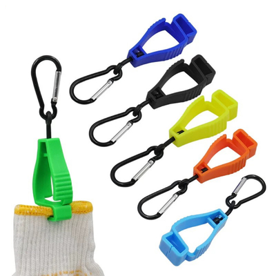 Plastic Glove Clips Multi-Color Custom Logo Safety Interlock Clips for Labor Work