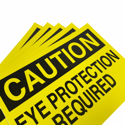 Customizable  Plastic Pasteable Warning Sign For Industrial