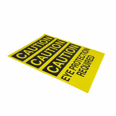 Customizable  Plastic Pasteable Warning Sign For Industrial