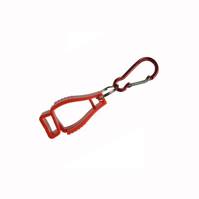 Custom POM Plastic Aluminum Alloy Safety Work Gloves Anti Lost Non Slip Hook Fixing Holder Clips