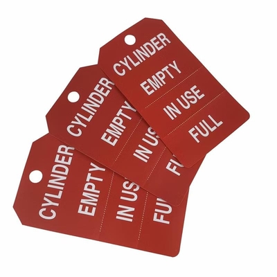 Cylinder Tag Polyester Waterproof Safety Tag With Cable Tie Fastener