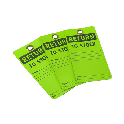 Plastic Tag Polyester Durable Double Sided Printing Warning Tag