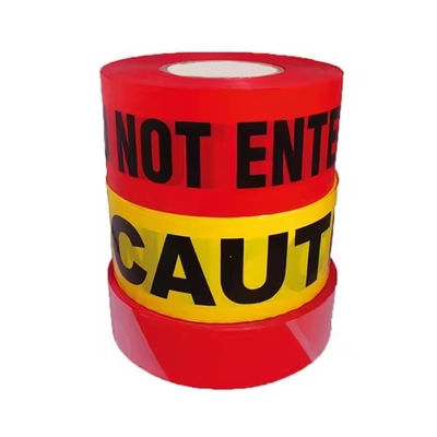 Red Danger Tape PE Non-adhesive Tape For Warning