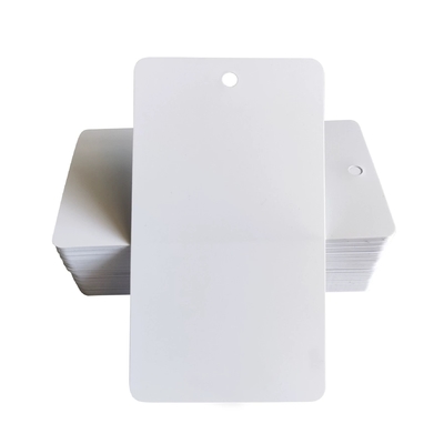 Plastic Blank Tag PVC Recycle  Blank White Hang Tag