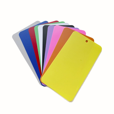 Plastic Blank Tag PVC Recycle Corful Rectangle Die Cutting Hang Tag