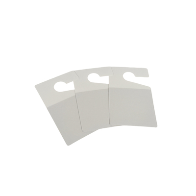 Custom  White Pvc Hang Tags Blank Waterproof Hanging Tags