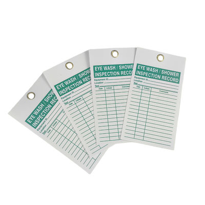 PVC Plastic Safety Tag with 5-3/4*3inch Size 3/8inch Mounting Hole and 12 Colors