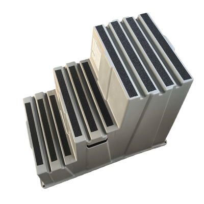 مقعد خطوة قابل للتراكم مع HDPE صديقة للبيئة وتصميم ضد الانزلاق