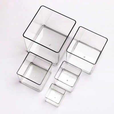 تخصيص صندوق التخزين الأكريليك الشفاف يمكن استخدامه لعرض المصنع