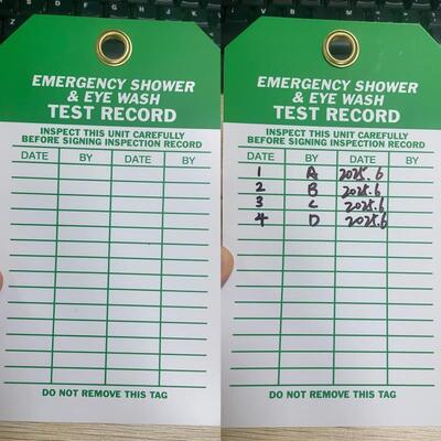 بطاقة أمان بلاستيكية مخصصة مقاومة للماء وعالية الوضوح لتعريف السلامة في إجراءات الإغلاق والوسم